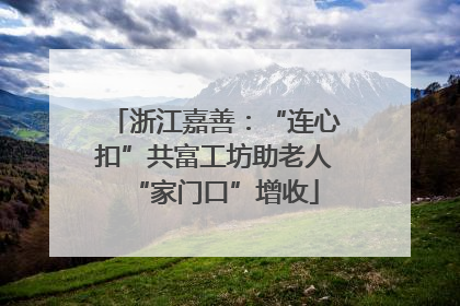 浙江嘉善：“连心扣”共富工坊助老人“家门口”增收